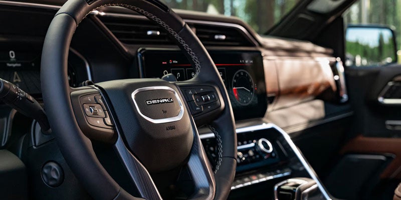 2026 GMC Sierra digital instrument cluster close-up