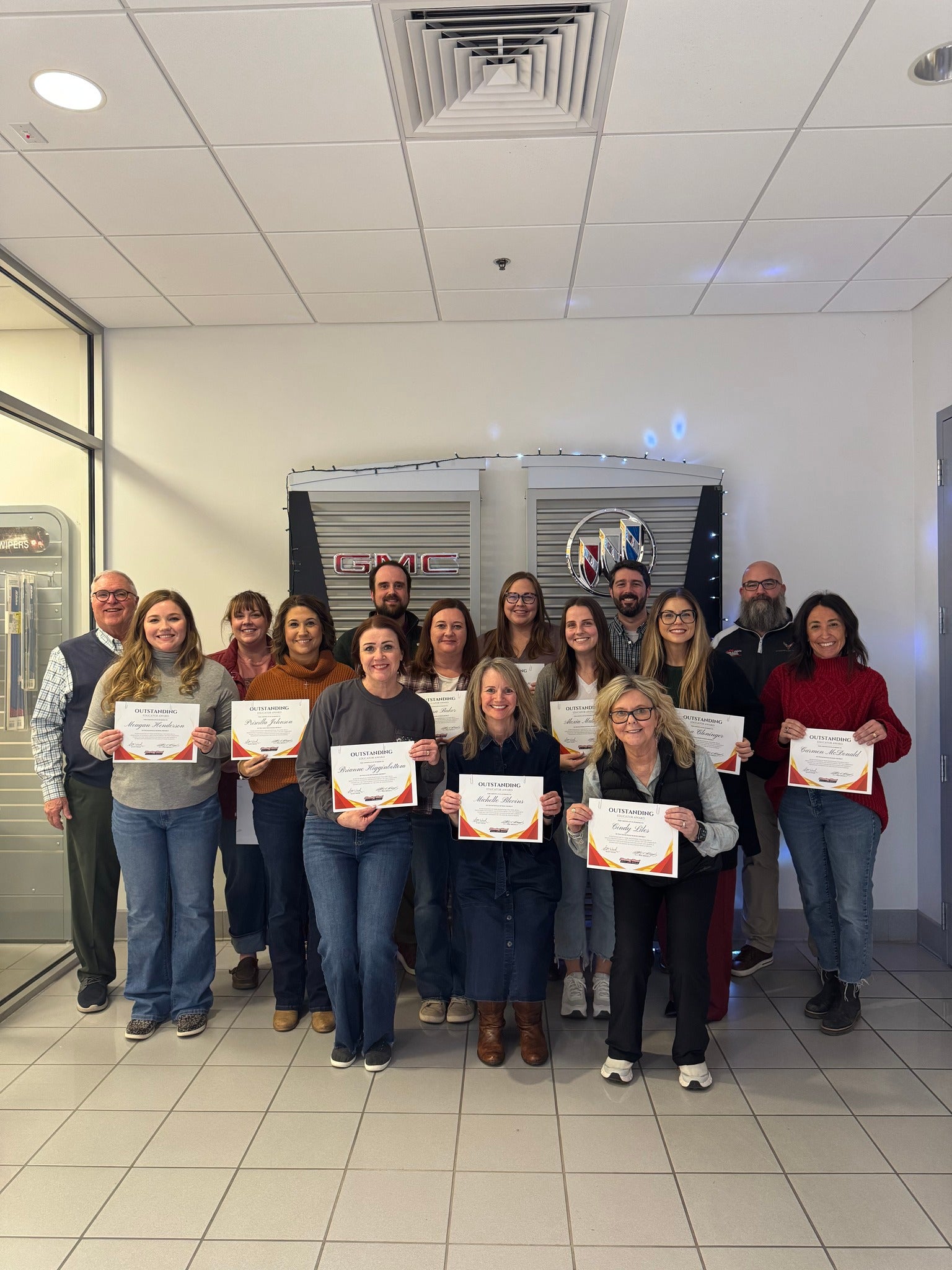 Stanley Wood Buick GMC honors educators with $500 awards